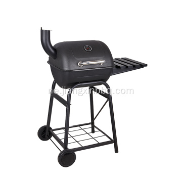 चारकोल चिमनी स्मोकर ग्रिल BBQ